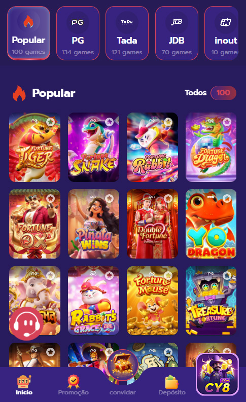 Slots em destaque na cy8.com